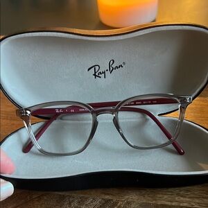 Ray-Ban Silver and Purple Eyeglasses
